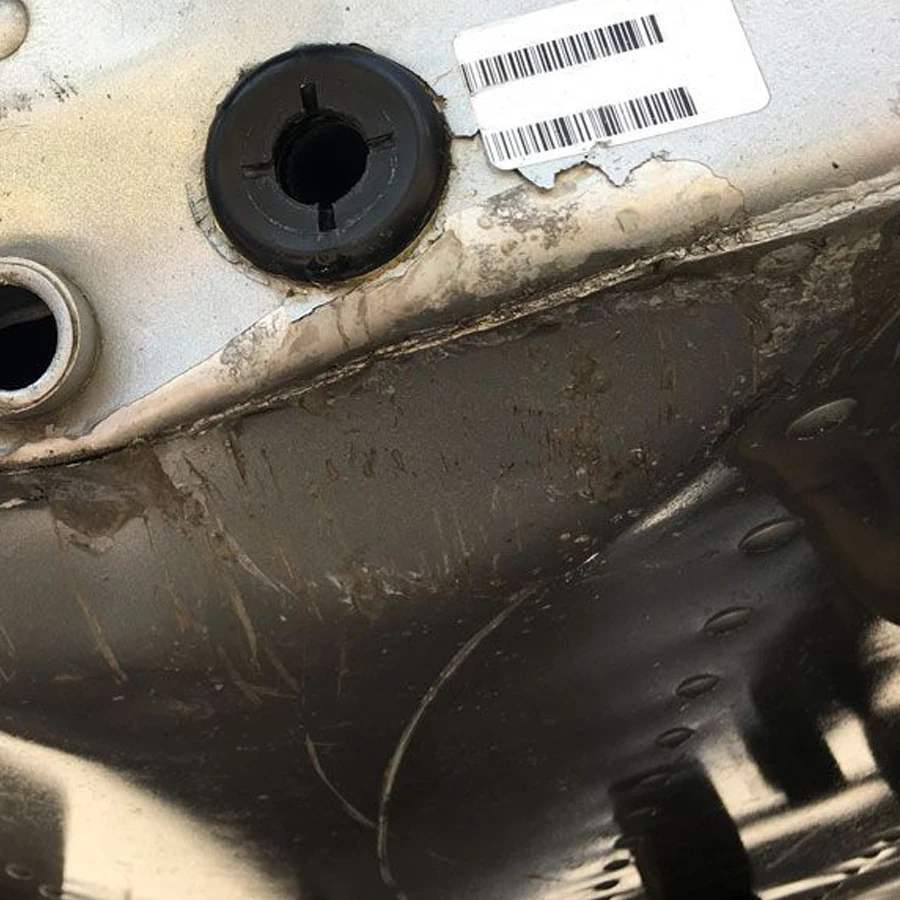 Damaged Aluminum Boat Transom