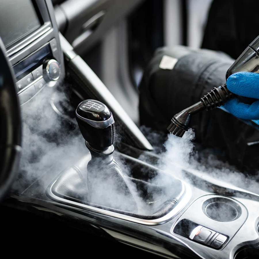 Deep cleaning car detailing interior